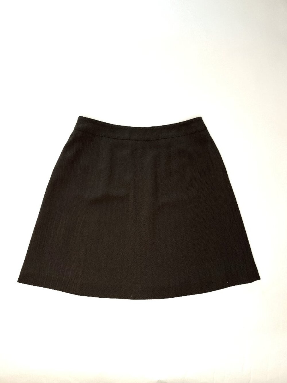 Eddie Bauer AKA 14P Brown/Green Herringbone Pattern Skirt Lined Preppy Career